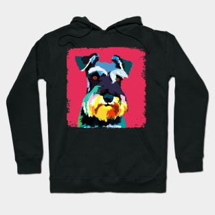 Miniature Schnauzer Pop Art - Dog Lover Gifts Hoodie